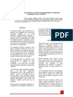 Elaboración Deuna Película Plástica Biodegradable Apartir Del Almidon de Yuca y Pectina