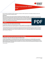 Simplified Student Visa Framework (SSVF) Statement of Purpose