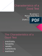 Characteristics of Good Assessment