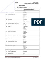 Annexure-II: List of Approved Makes