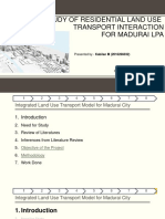 Study of Residential Land Use Transport Interaction For Madurai Lpa