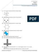 Class 7 Symmetry: Answer The Questions