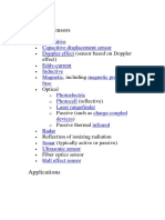 Types of Sensors: (Sensor Based On Doppler Effect)