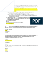 NTC MEMORANDUM MCQs