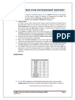 Internship Report Format For BS and MHRM