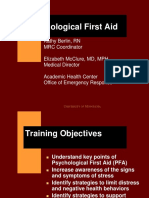 Psychological First Aid