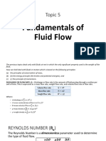 Topic 5 Fundamentals of Fluid Flow