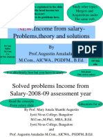 income From Salary-Problems, Theory and Solutions: by Prof - Augustin Amaladas