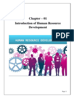 Chapter - 01 Introduction of Human Resource Development: Page - 1