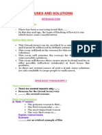 Causes and Solutions: Paraphrase Question