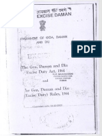 The Goa, Daman and Diu Excise Duty Act & Rules 1964