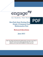 New York State Testing Program Grade 4 Common Core Mathematics Test