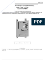 Instruction Manual (Supplementary) Open Type Inverter: Tosvert