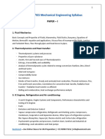 IES Mechanical Syllabus