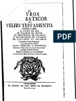 Os Livros Dogmaticos Do Velho Testamento... Traduzido Pelo Reverendo Padre Joam Ferreira A. D'Almeida (1744, Trangambar)