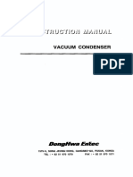 Instruction Manual Vacuum Condenser