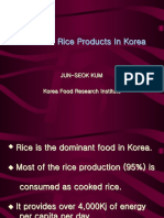 Traditional Rice Products in Korea