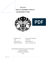 Tugas 5 Weld Metal Solidification & Microstructure