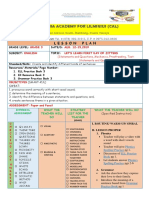 California Academy For Lilminius (Cal) : Lesson Plan