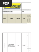 Modelo Matriz de Peligros, MAXILLANTAS