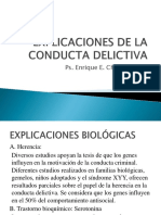 Explicaciones de La Conducta Delictiva