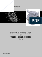 Service Parts List: Diesel Engine