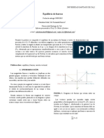 Informe Equilibrio Fisica