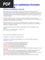 Manual para Subtitulos Formato SSA o ASS PDF