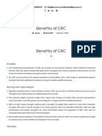 Benefits of GRC - GRC New Zealand LTD - Manufactures Glassfibre Reinforced Concrete