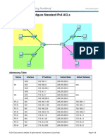 4.1.3.5 Packet Tracer - Configure Standard IPv4 ACLs (Barrion)