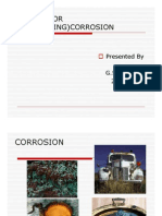 Design For (Preventing) Corrosion: Presented by G.Saravana 200725716