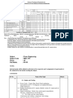 5 TH Semester of 3 Years Diploma in Mechanical Engineering: 36 HRS: 800