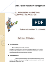 Sharadchandra Pawar Institute of Management: Rural and Urban Marketing Comparetive Analysis