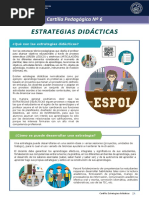 Cartilla N.º 6. - Estrategias Didácticas