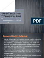 Capital Budjeting Techniques