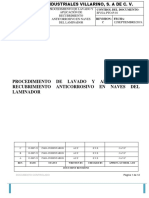 Procedimiento de Lavado y Pintura en Estructuras