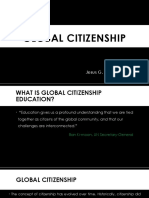 Global Citizenship: Jesus G. Valenzona JR