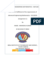 Matlab Assignment