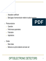 Optoelectronic Detectors: Outline