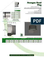 Hexagon Head Plug: Length of Thread Screwed Into Fitting