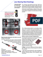 SRB, Z31 Polyurethane Steering Rack Bushings.: Caution