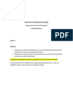 Reporte Destilación Simple