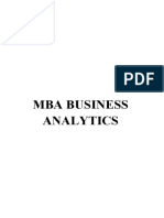 MBA Business Analytics IBM PDF