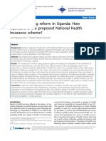 Health Financing Reform in Uganda: How Equitable Is The Proposed National Health Insurance Scheme?