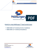 Guide For Using Hddsurgery™ Head Unstick Tools