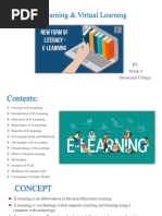 E-Learning & Virtual Learning: BY Thilak.T Gurunanak College