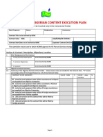 Attachment IV - Nigeria Content Execution Plan