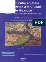 Peligros en La Ciudad de Huanuco PDF