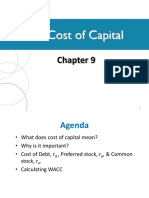 The Cost of Capital Zhang