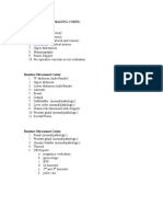 Color Doppler Imaging Codes:: ND RD